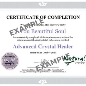 $77 Advanced Crystal Healing Course Accredited Certification